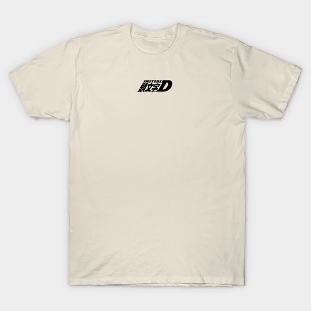 Initial D (Small/Centered) T-Shirt by gtr